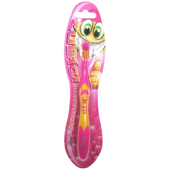 Nekupto Zahnzahnbürste für Kinder mit der Aufschrift Sunshine soft 1 Stück