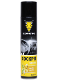 Coyote Cockpit Vanilla antistatisch, reinigt und behandelt Kunststoff, Leder, Gummi, Holz, Kunstleder im Innenraum des Fahrzeugs 400 ml Spray