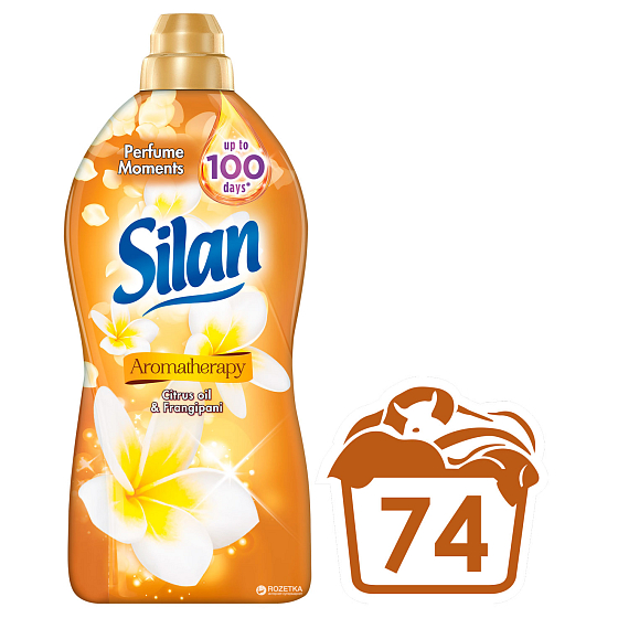 Silan Aromatherapie Nektar Inspirationen Zitrusöl & Frangipani Weichspüler 74 Dosen 1850 ml