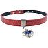 Tatrapet Lurex roter Kragen verziert mit Herz 1,5 x 37 cm