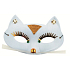 Maskenball Katze weiß 17 cm