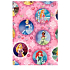 Ditipo Geschenkpapier 70 x 200 cm Weihnachten Disney Princess pink