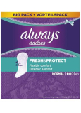 Always Dailies Fresh & Protect Normal mit einem zarten Duft von 60 intimen Slipeinlagen