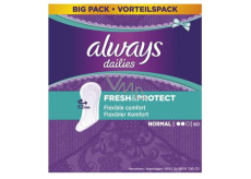 Always Dailies Fresh & Protect Normal mit einem zarten Duft von 60 intimen Slipeinlagen
