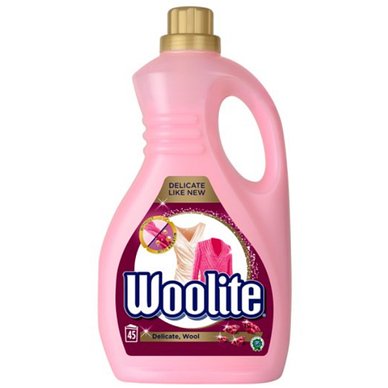Woolite Delicate & Wool Flüssigwaschmittel für empfindliche Wäsche und Wollkleidung 45 Dosen 2,7 l