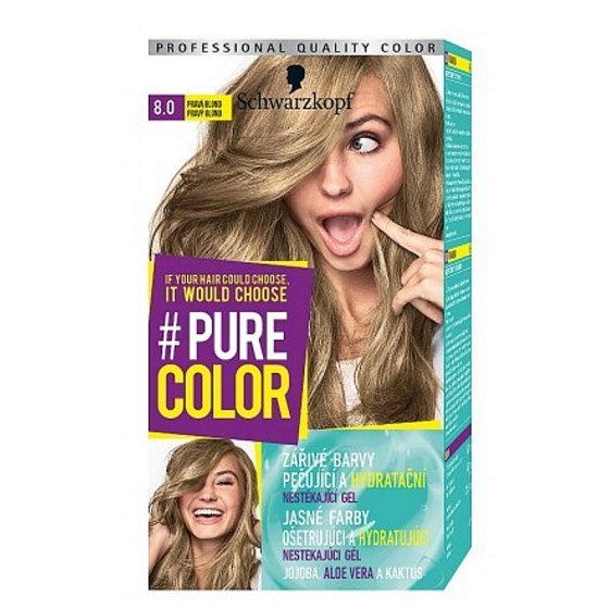 Schwarzkopf Pure Color Haarfarbe 8,0 Echtblond 60 ml