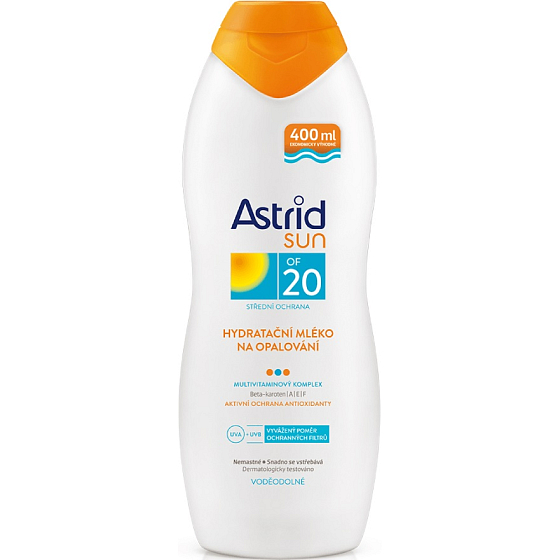 Astrid Sun OF20 Feuchtigkeits-Sonnenmilch 400 ml