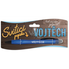 Nekupto Glühender Stift mit dem Namen Vojtěch, Touch Tool Controller 15 cm