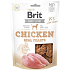 Brit Jerky Trockenfleischleckereien mit Hühnchen für erwachsene Hunde 80 g
