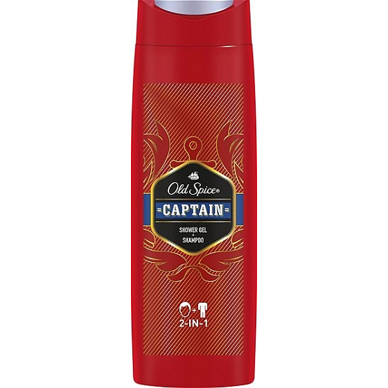 Old Spice Captain 2in1 Duschgel und Shampoo für Männer 400 ml