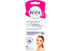 Veet Minima Easy-Gel hypoallergene Enthaarungswachsstreifen für das Gesicht 20 Stück