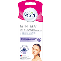 Veet Minima Easy-Gel Wachsstrips für das Gesicht, 20 Stück