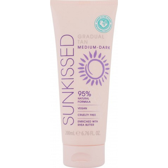 Sunkissed Gradual Tan Selbstbräunungsmilch für allmähliche helle Bräune Medium Dark 200 ml