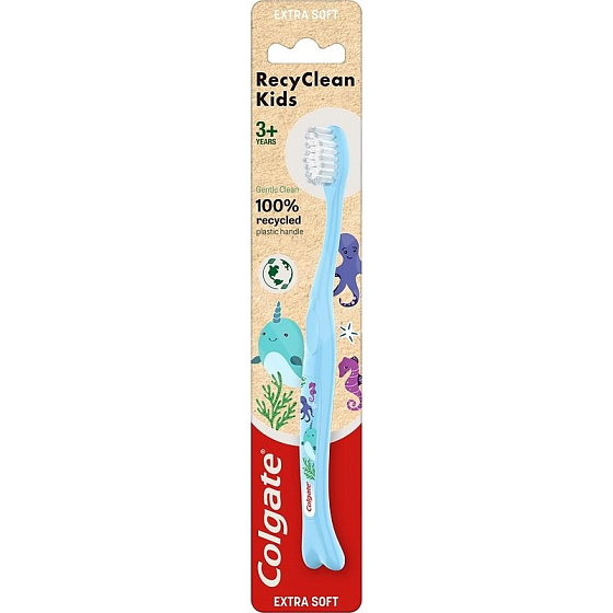 Colgate RecyClean Kids 3+ Extra Soft Extra weiche Zahnbürste für Kinder 1 Stück