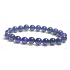 Tigerauge lila Armband elastisch Naturstein, Kugel 8 mm / 16-17 cm, Stein der Sonne und Erde, bringt Glück und Reichtum