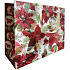 Nekupto Geschenkpapier Tasche mit Prägung 30 x 23 x 12 cm Weihnachten roten Stern