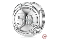 Charme Sterling Silber 925 50. Jahrestag Perle auf Jahrestag Armband