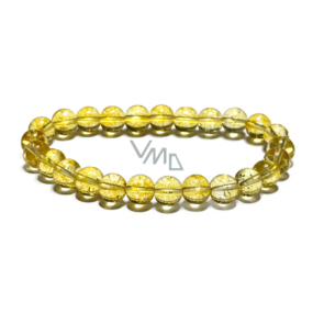 Citrin Armband elastisch Naturstein, Kugel 8 mm / 19 cm, Stein des Überflusses, des Erfolgs Citrin Armband elastisch Naturstein, Kugel 8 mm / 19 cm, Stein des Überflusses, des Erfolgs