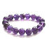 Amethyst Armband elastisch Naturstein, Kugel 11 - 12 mm / 16 - 17 cm, AA Qualität, Stein der Könige und Bischöfe