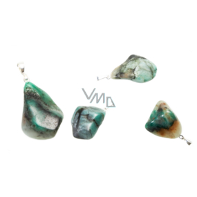 Smaragd Troml přívěsek přírodní kámen, M cca 3 cm, 1 kus, andělská energie, královský kámen Smaragd Troml přívěsek přírodní kámen, M cca 3 cm, 1 kus, andělská energie, královský kámen