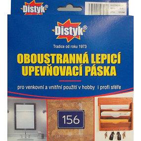 Distyk doppelseitiges Klebeband, 19 mm × 5 m