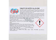 GO! All-in-One 5v1 tablety do myčky, 60 ks