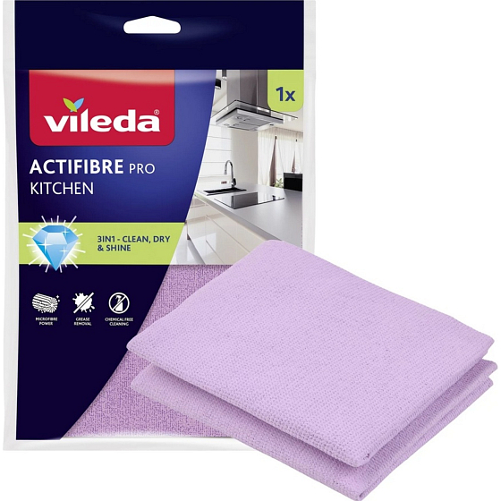 Vileda Mikro Actifibre Geschirrtuch 27 x 30,5 cm, 1 Stück