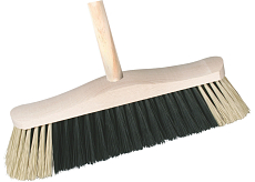 Spokar 5111/611 Besen mit Stiel, ungeteilte synthetische PET-Fasern, 120 cm