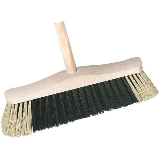Spokar 5111/611 Besen mit Stiel, ungeteilte synthetische PET-Fasern, 120 cm