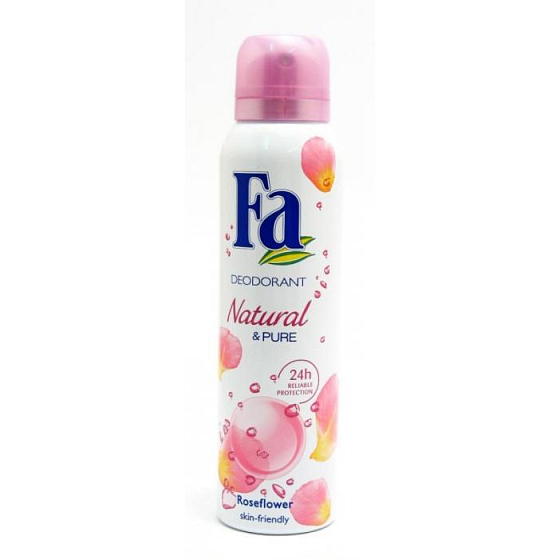 Fa Natural & Pure Rose Deodorant Spray für Frauen 150 ml
