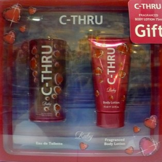 C-Thru Ruby Eau de Toilette für Frauen 30 ml + Körperlotion 75 ml, Geschenkset