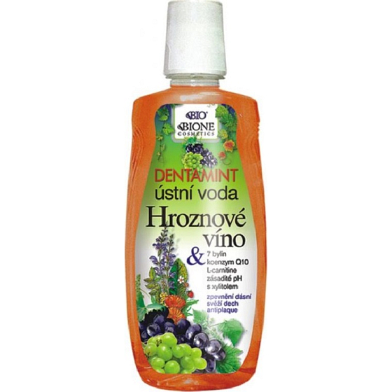 Bione Cosmetics Dentamint Trauben Mundwasser Mundwasser 500 ml
