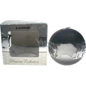 Lima Ambiente Kerze schwarze Kugel 100 mm 1 Stück beschädigt