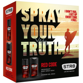 Str8 Red Code Deodorant Spray 150 ml + 250 ml Duschgel, Kosmetikset