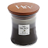 WoodWick Trilogy Warm Woods - Duftkerze Warmes Holz mit Holzdocht und Deckel Glas mittel 275 g