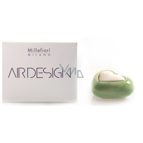 Millefiori Milano Air Design Diffusorbehälter zum Duften von Duftstoffen mit porösem Herz Top Green