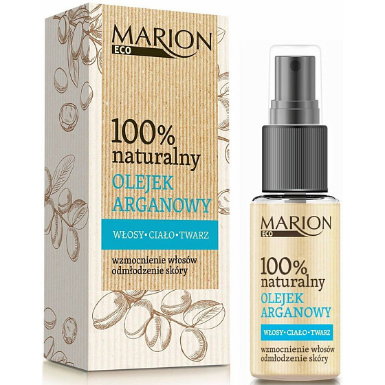 Marion Eco Arganöl aus Marokko 100% natürliches Bio-Öl für Haar, Haut und Körper, Hautverjüngung 25 ml