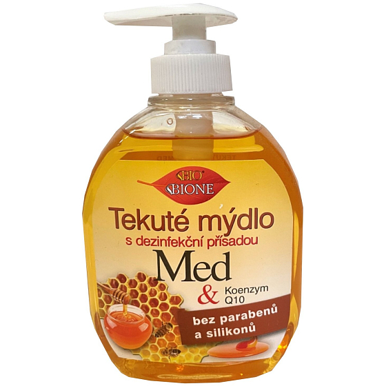 Bione Cosmetics Med und Q10 Flüssigseife mit Desinfektionsmittel 300 ml