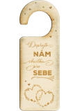 Albi Türschild aus Holz Hochzeit 22,5 x 8,3 x 0,3 cm