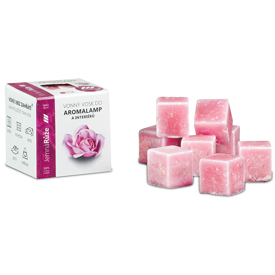 Cossack Fine Rose natürliches Duftwachs für Aromalampen und Innenräume 8 Würfel 30 g