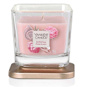 Yankee Candle Salt Mist Peony - Pfingstrose mit Tropfen Meerwasser Soja-Duftkerze Elevation kleines Glas 1 Knoten 96 g