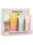Payot Summer Travel Kit Eau Micellaire Express Facial Lotion 30 ml + Creme Savoureuse SPF50 Sunscreen 50 ml + Gommage Amande Déclicieux Body Scrub 25 ml + Lait Hydratant 24H Body Care 25 ml, Promo Travel Cosmetic Kit in a Bag 2021