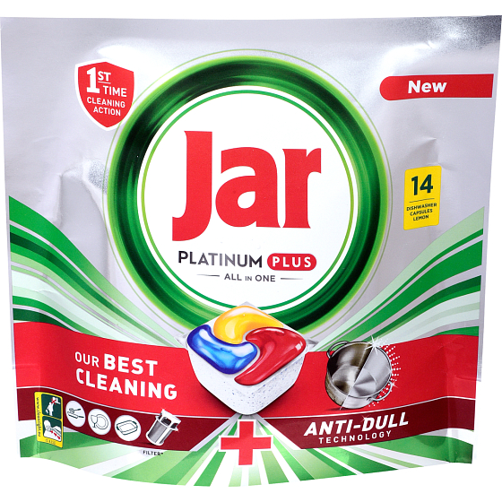 Jar Platinum Plus Kapseln für Spülmaschine 14 Stück