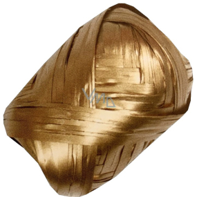 Nekupto Ball Raphia gold glänzend 5 mm x 10 m
