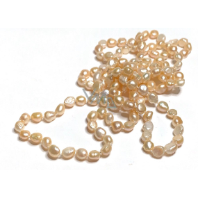 Apricot Perle natürliche unregelmäßige Halskette 160 cm, Symbol der Weiblichkeit, bringt Bewunderung