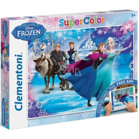Clementoni Puzzle SuperColor Disney Ice Kingdom 60 Teile, empfohlen ab 5 Jahren