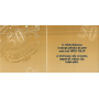 Nekupto Karte 50 Jahre Jubiläum 150 x 150 mm Limitierte Auflage Happy Birthday