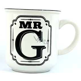 Albi Keramikdose mit Aufschrift Mr G 320 ml