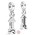 Charms Sterling Silber 925 My Arrow - Mini Medaillon, Armband Anhänger Symbol