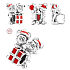 Charme Sterling Silber 925 Disney Mickey Mouse, Minnie Mouse und Geschenk, Perle auf Armband Weihnachten